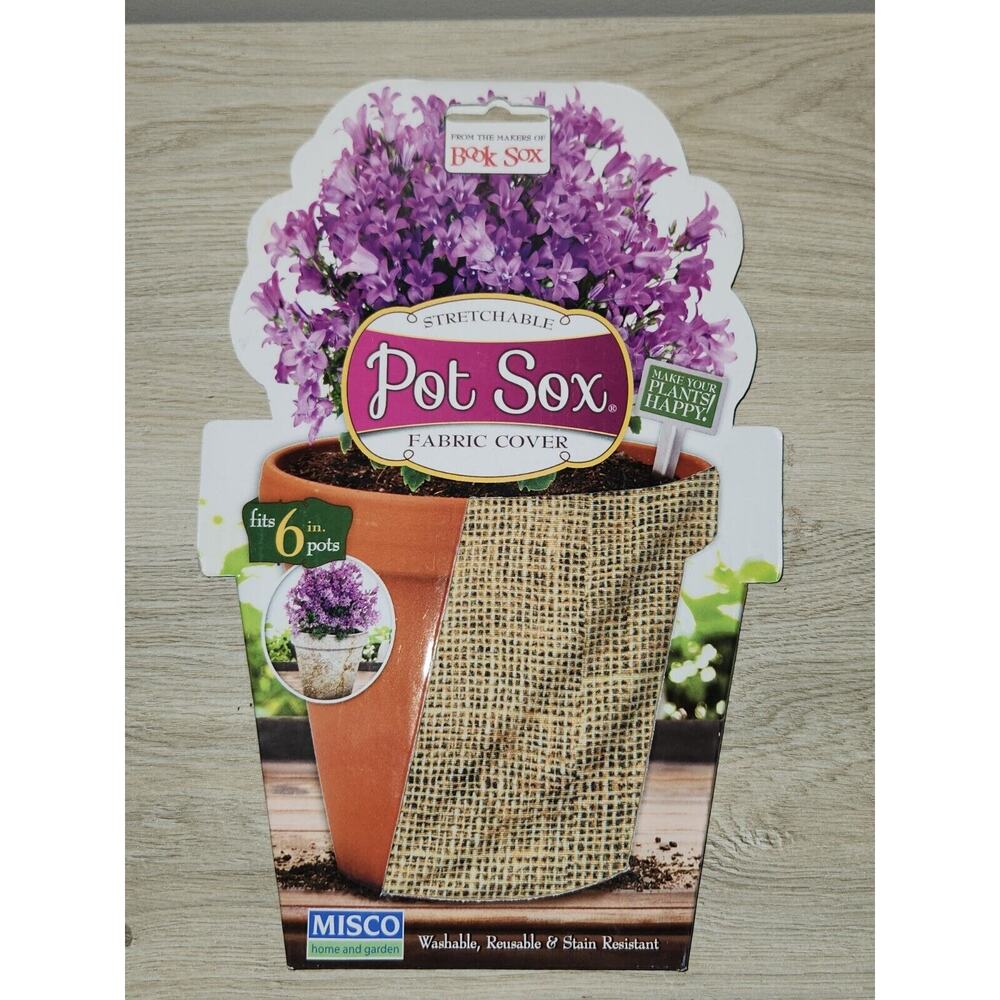 *5 for $25* 6" Flower Planter Pot Sox Stretchable Fabric Cover‎ Home Garden
